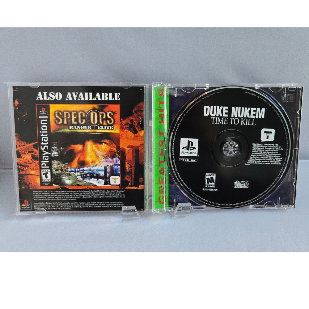 Duke Nukem Time to Kill - Sony PlayStation 1 - Complete CIB W/ Manual Tested - Picture 2 of 8
